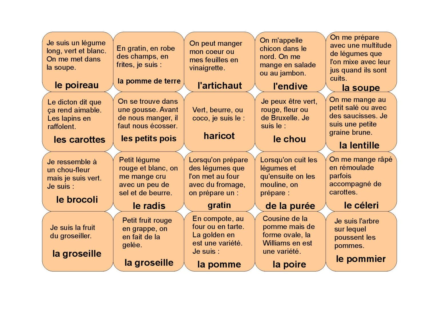 Jeux de Le français du primaire