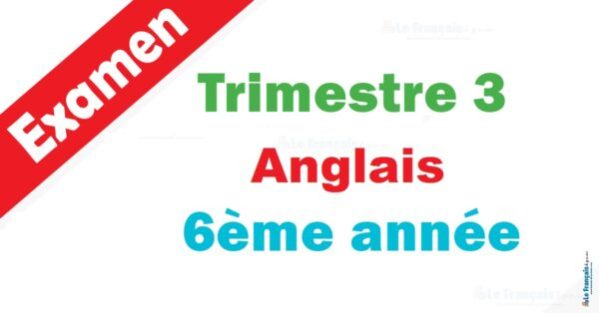 6ème trimestre 3 anglais